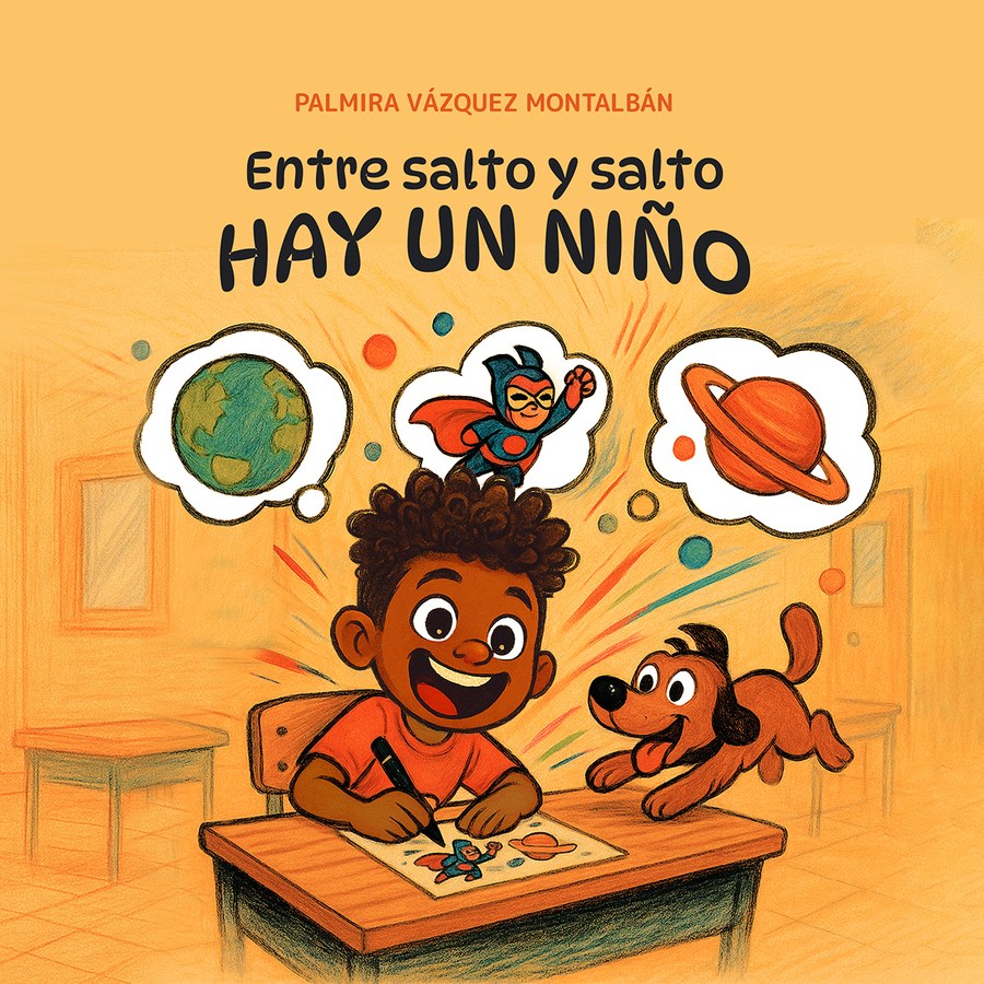 Portada de Entre salto y salto hay un niño, de Palmira Vázquez Montalbán
